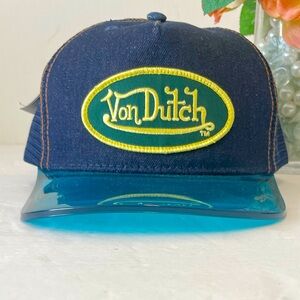 NWT Von Dutch logo special visor hat.